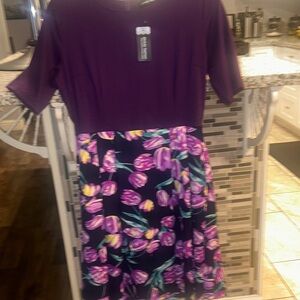 OshKosh B'gosh Purple and Floral Kids Dress